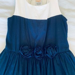 Gymboree Little Girls Navy/White Dress - Size 6